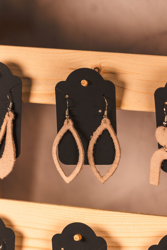 Earrings - leather